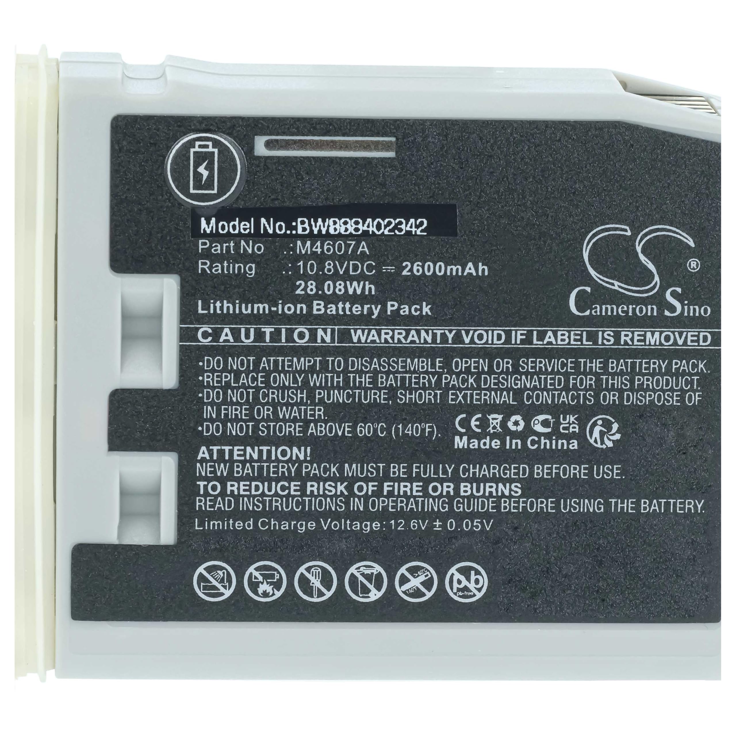 vhbw batteria sostituisce Philips per strumentazione medica (2600mAh, 10,8V, Li-Ion)