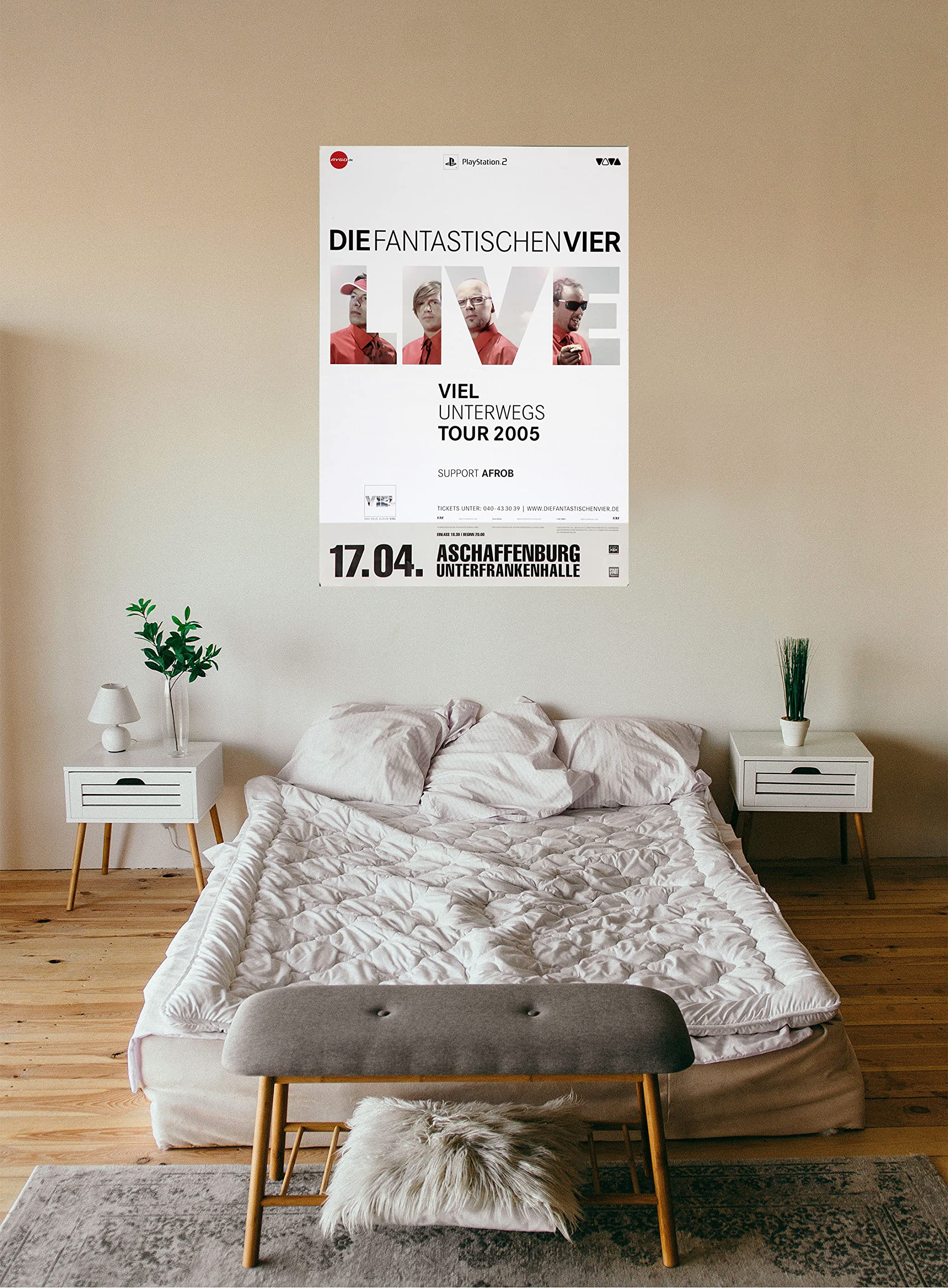 Premium Poster/Plakat | DIN A1 | Wanddeko | Live Konzert Veranstaltung » Die Fantastischen Vier - Viel Unterwegs Tour 2005, Aschaffenburg 2005 «