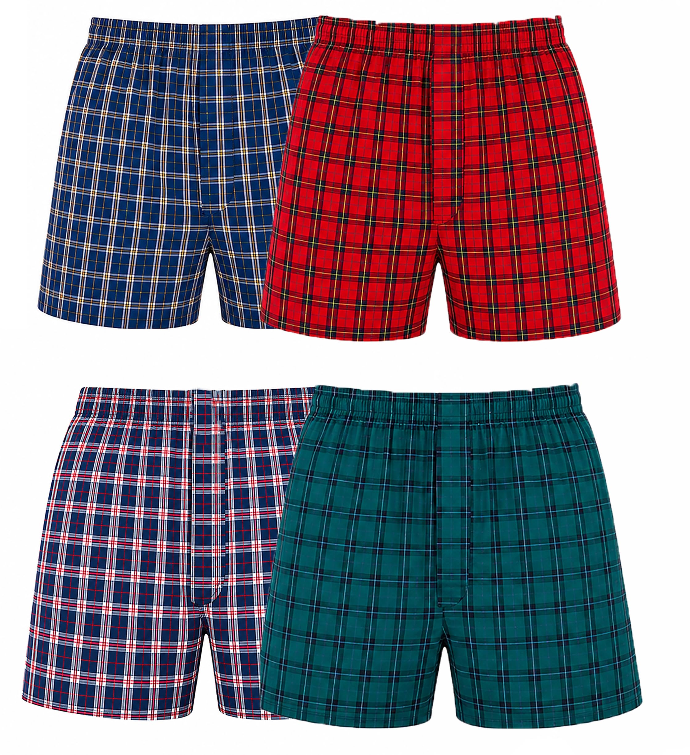 Fruit of the Loom Men's Tag Free Woven Boxer Shorts, Relaxed Fit, Moisture Wicking, Assorted Color Multipacks