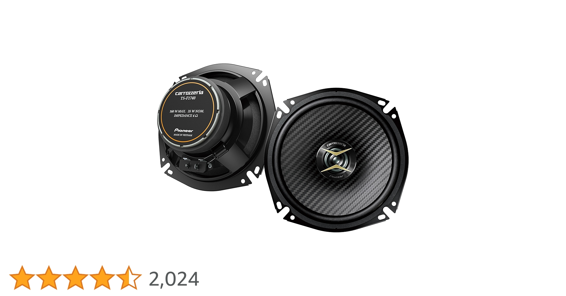 carrozzeria TS-F1740 スピーカー　1台分　バッフル付　トヨタ carrozzeria TS-F1740 スピーカー 1台分 バッフル付 トヨタ