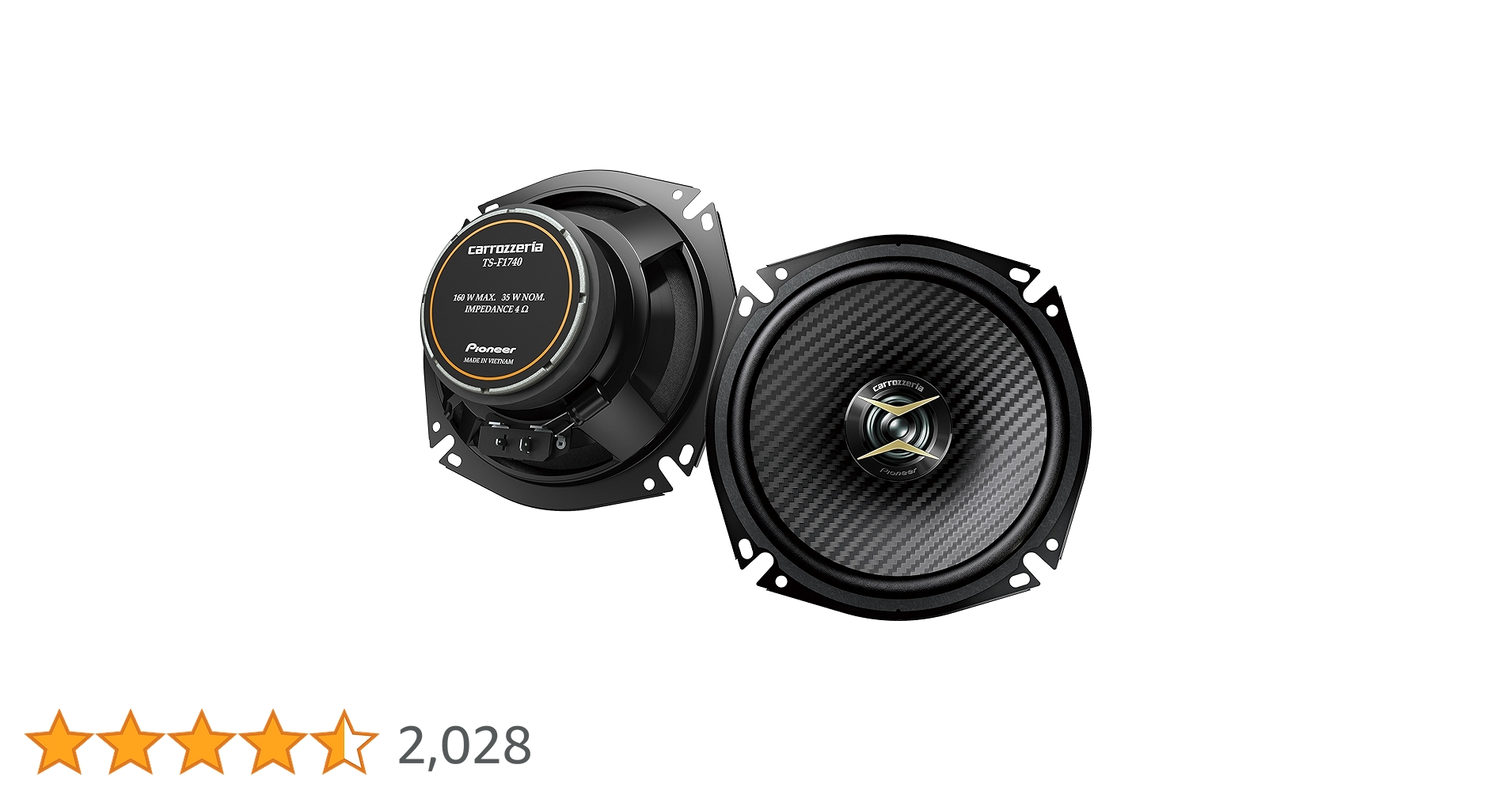 専用★Pioneer TS-F1740II スピーカー2セット カロッツェリア TS-F1740II 17cmコアキシャル2ウェイスピーカー : 癒香