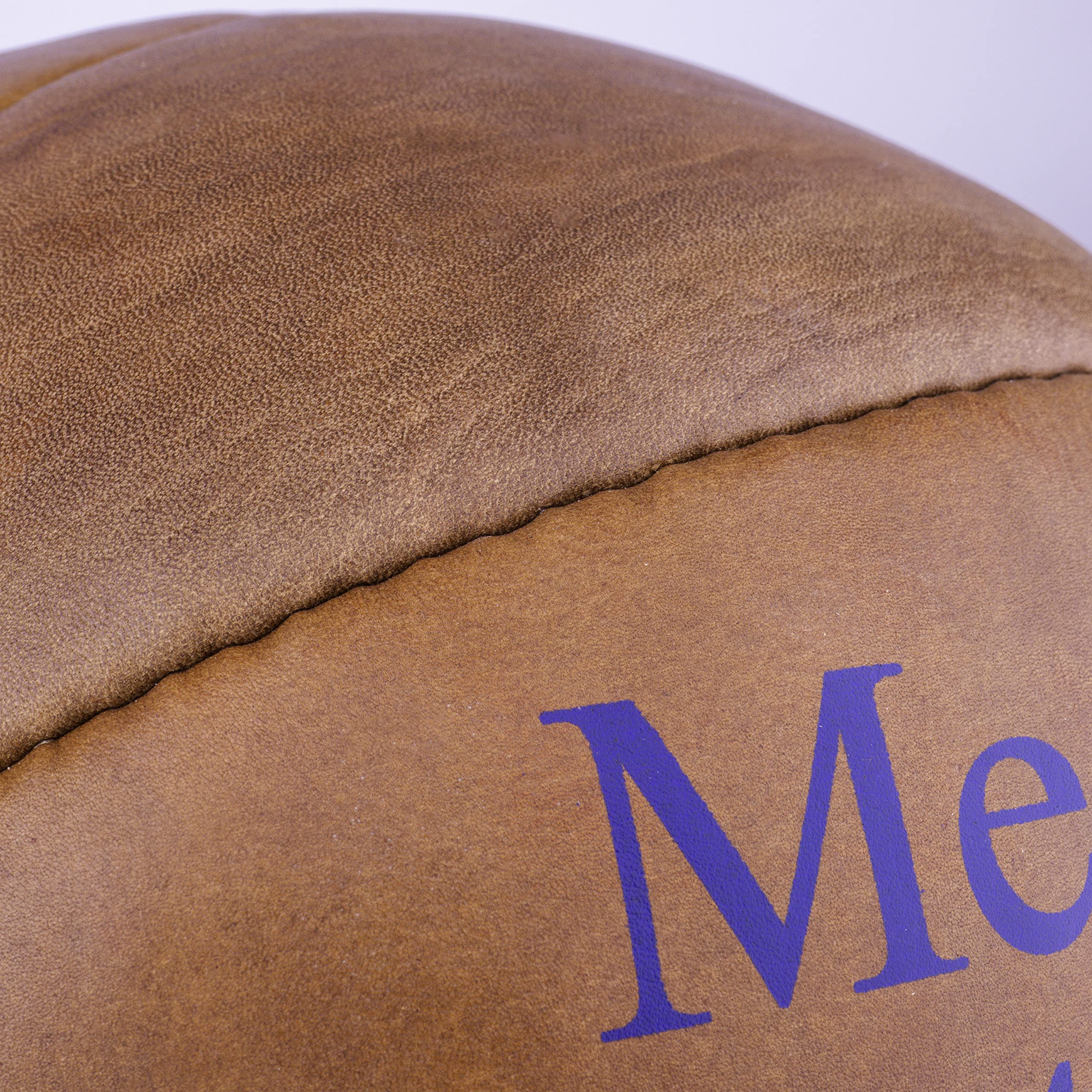 Ballon médicinal en cuir noir, 6 kg Medecine balls
