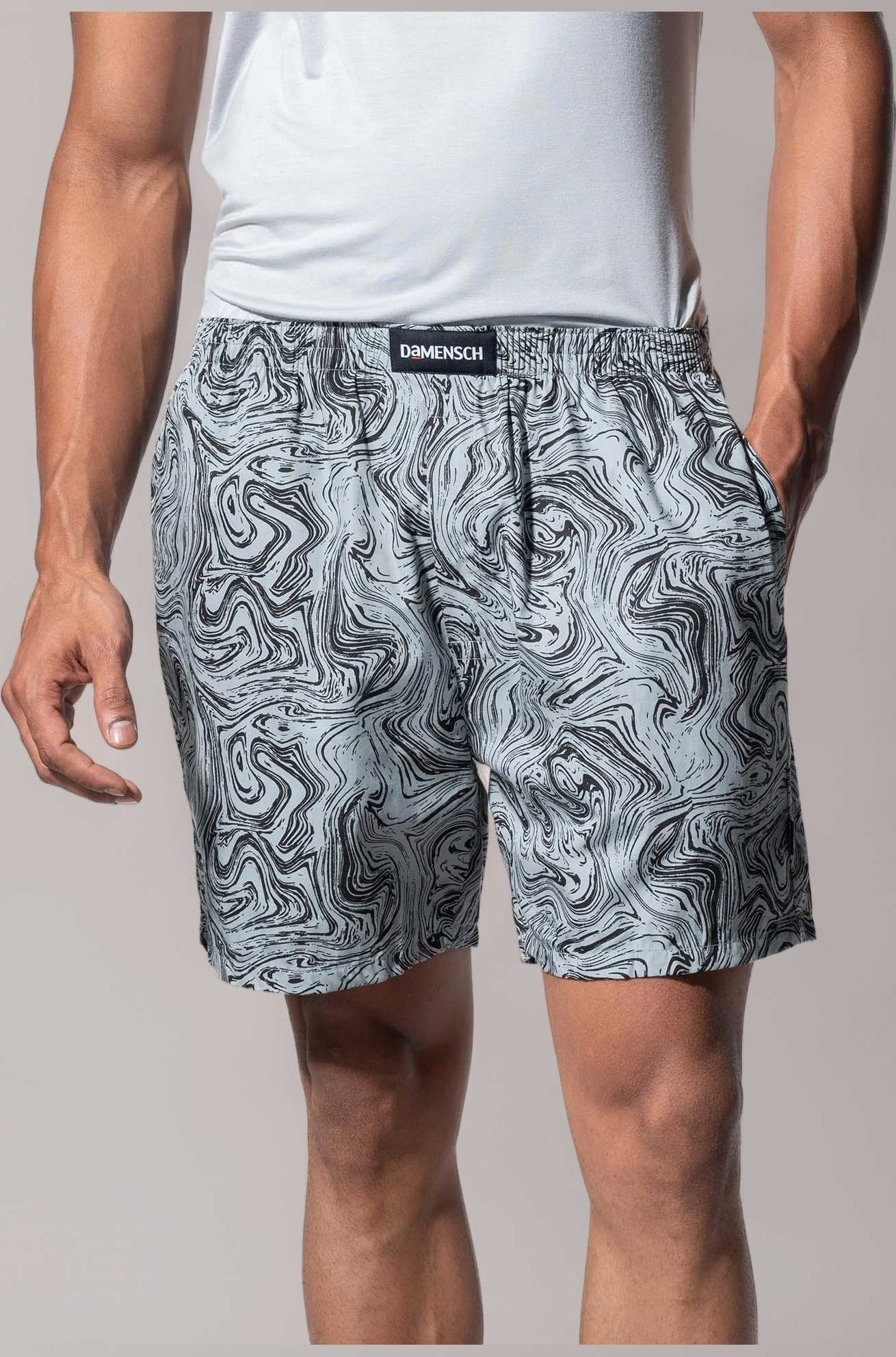 Regular Fit Solid 100% Soft & Durable Cotton Boxer Shorts Dual Pockets Anti-Bacterial Moisture Wicking Microfibre Waistband Ultra-Light Boxers for Men