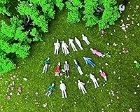 Vista 9 de DS. DISTINCTIVE STYLE Figuras sin pintar a escala 1:100 100 piezas surtidas poses en miniatura para diseño arquitectónico, proyecto de decoración