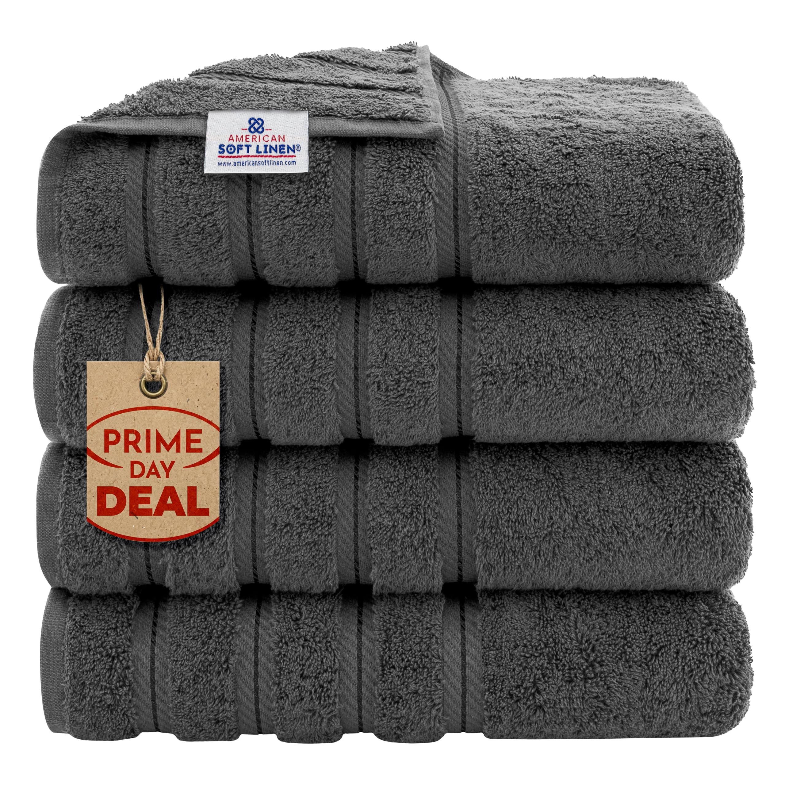 American Soft Linen Luxury 4 Piece Bath Towel Set