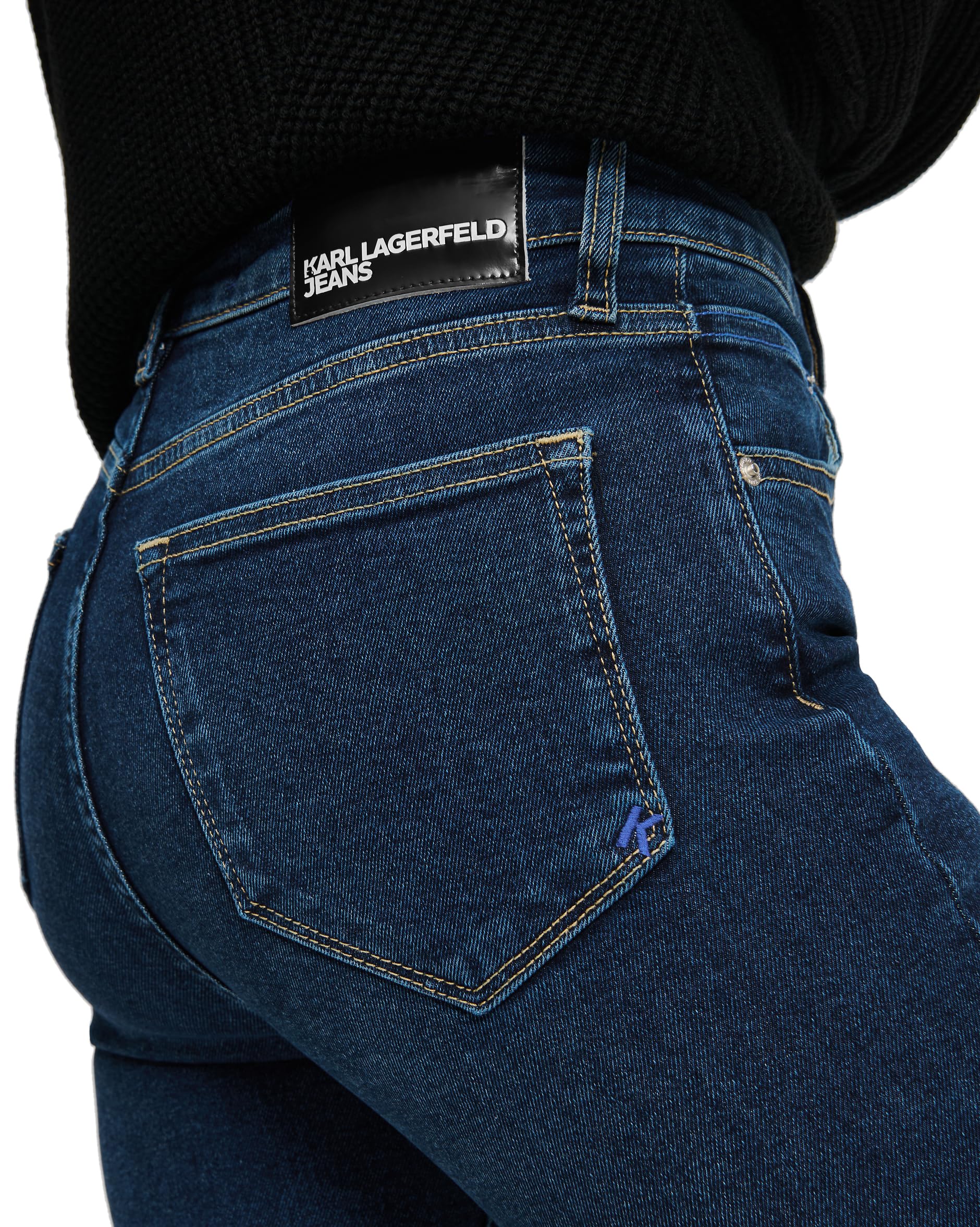 Karl Lagerfeld Jeans, Damskie, High Rise Skinny Denim, Skinny Leg