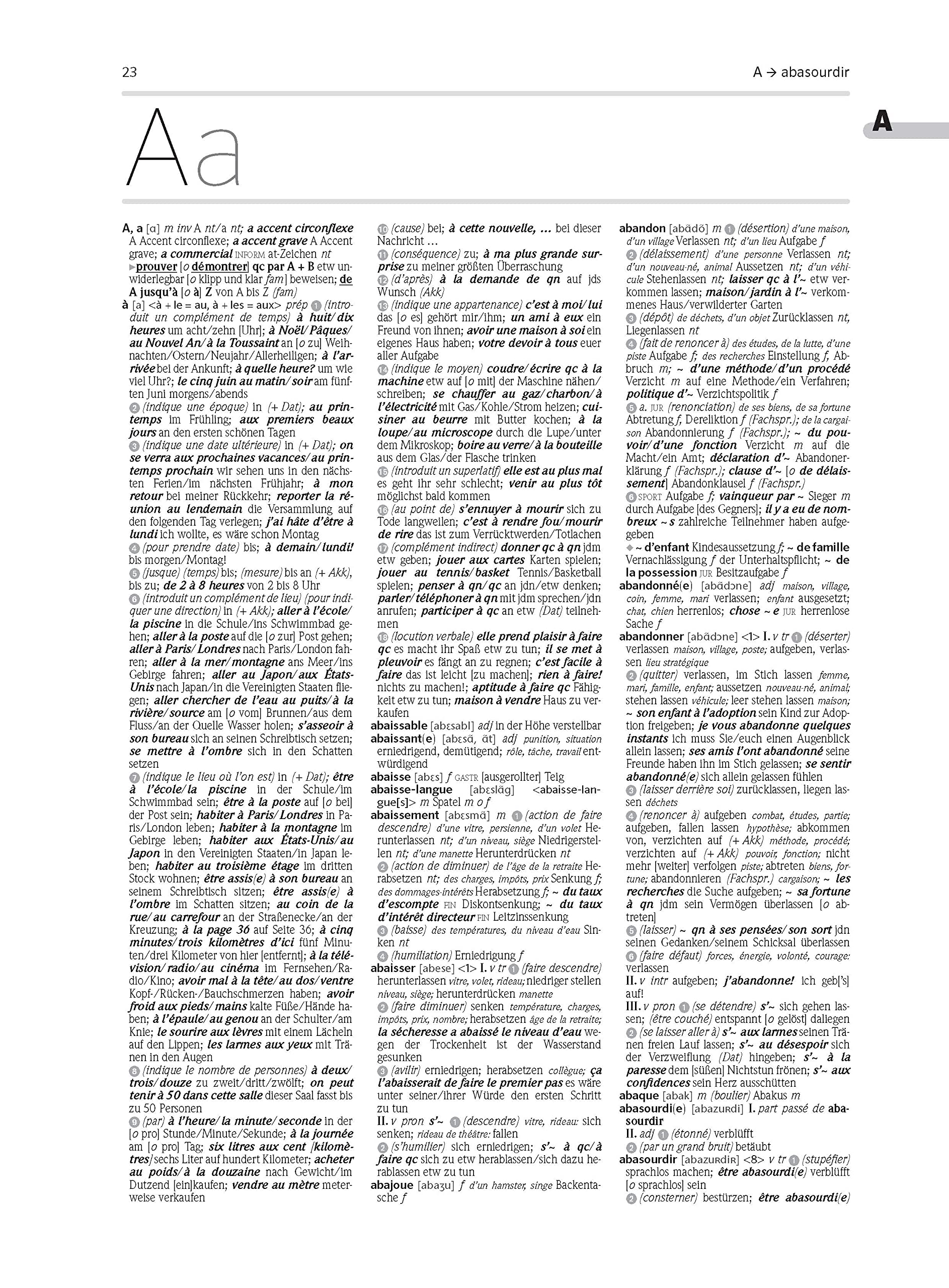 PONS Großwörterbuch Französisch: Französisch-Deutsch / Deutsch-Französisch mit Wörterbuch-App