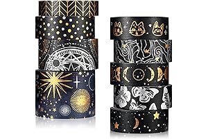Martha Stewart Crafts Martha Stewart Butterfly And Star Washi Tape Set, Silver & Gold