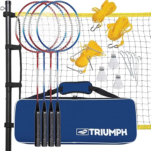 Juego de bádminton TRIUMPH Competition con construcción de acero