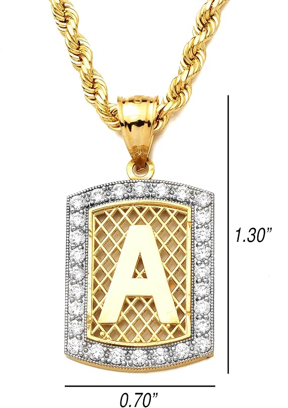 MR. BLING 10K Yellow Gold Dog Tag 