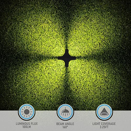 Miniatura 5 de LEONLITE Paquete de 12 luces de camino de bajo voltaje 5CCT, actualización 1800K2700K3000K4000K5000K seleccionables, 3W LED luces de camino de