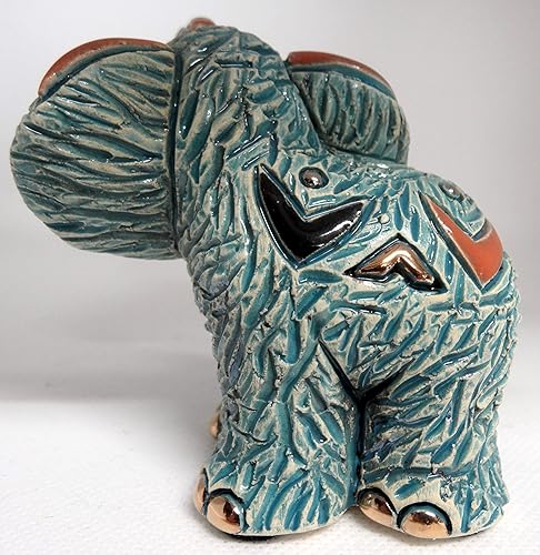 Miniatura 4 de De Rosa Baby Samburu - Figura de elefante F374, 3.125 x 2.375 x 3.125 pulgadas