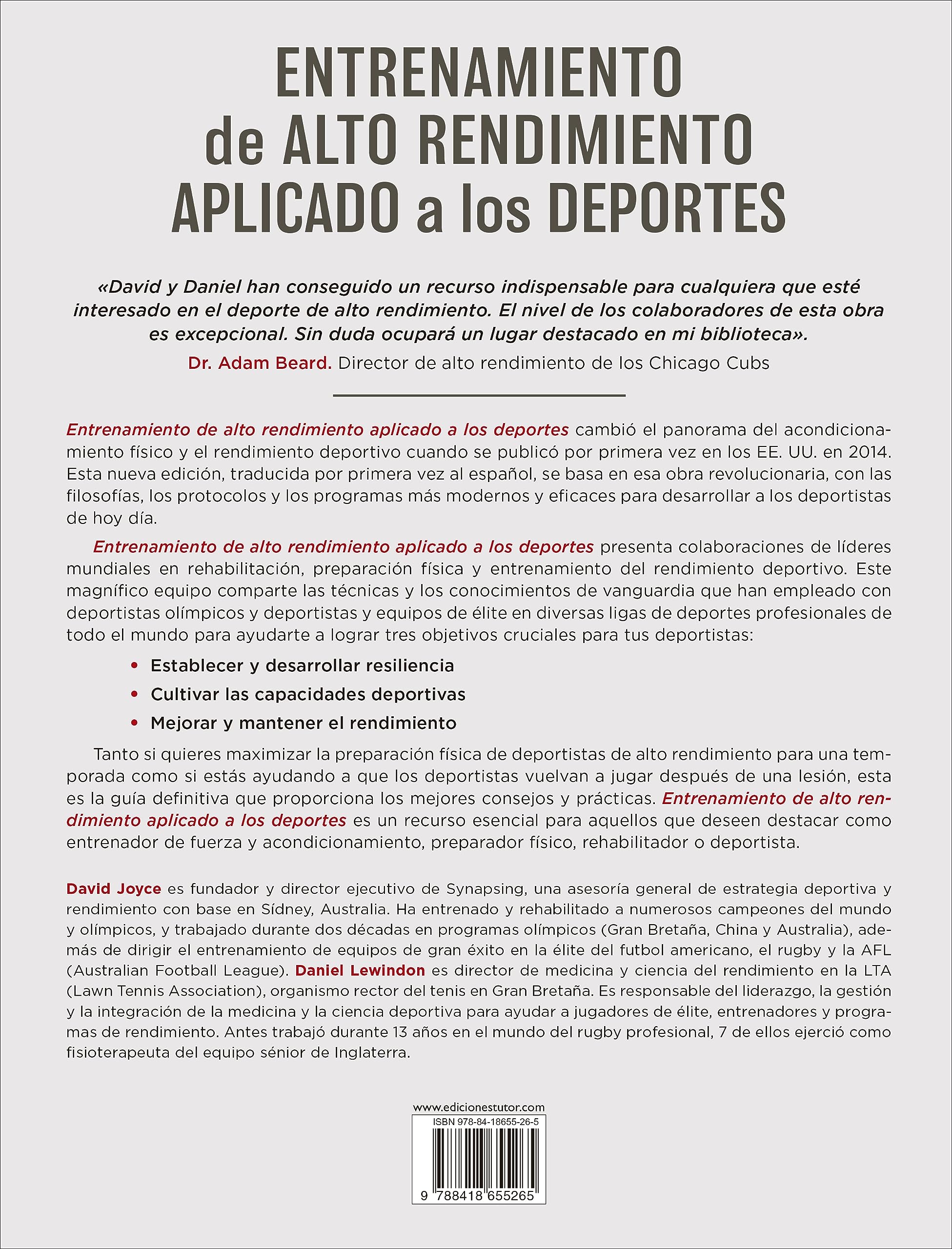 Entrenamiento de alto rendimiento aplicado a los deportes: La guía definitiva para lograr el máximo acondicionamiento deportivo (SIN COLECCION)