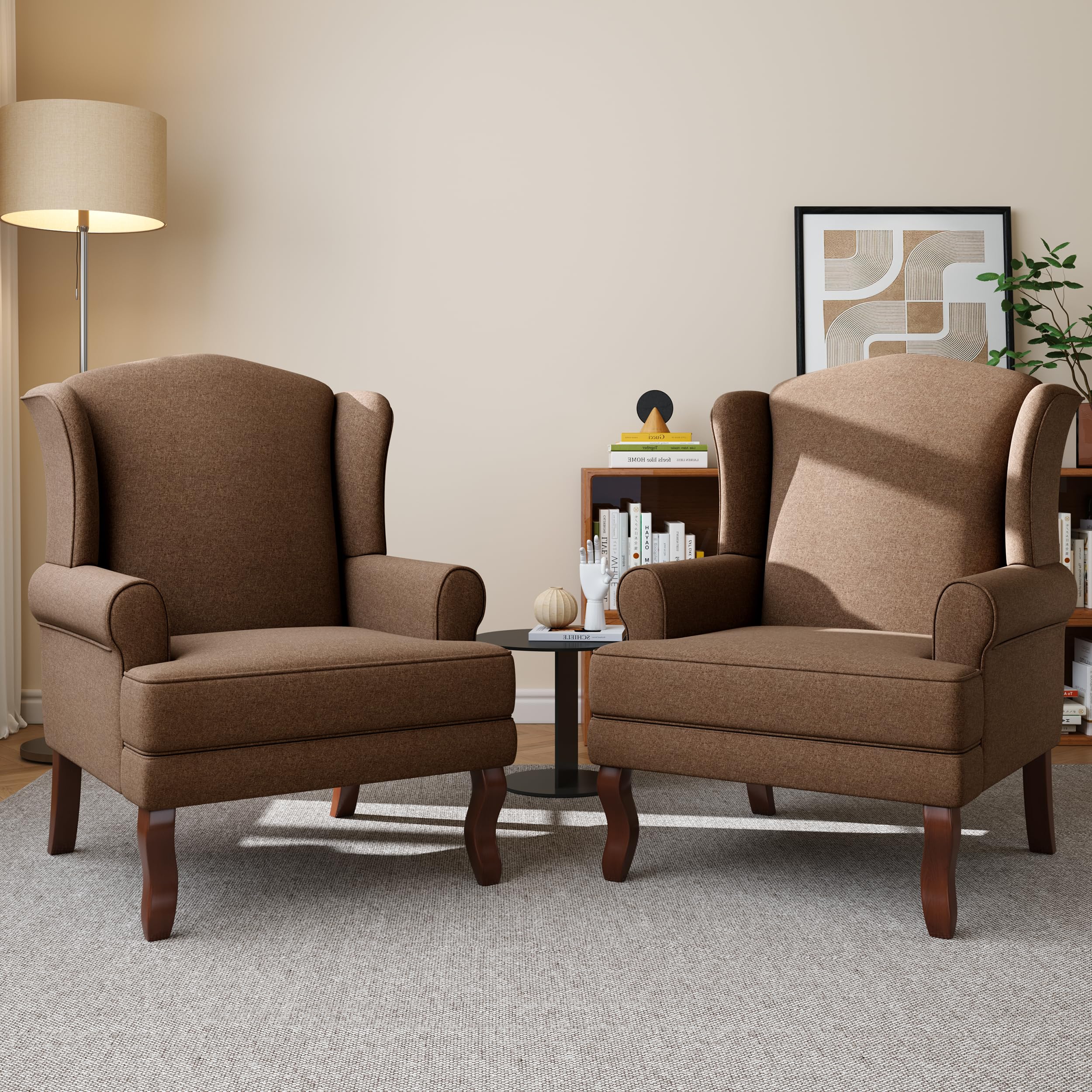 UIXE High Back Accent Chairs Set of 2