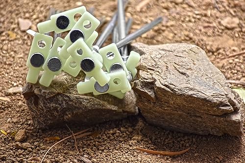 Miniatura 2 de SE Clavijas metálicas de 10-1/2 pulgadas con tapones que brillan en la oscuridad (paquete de 10) - 910NRC10