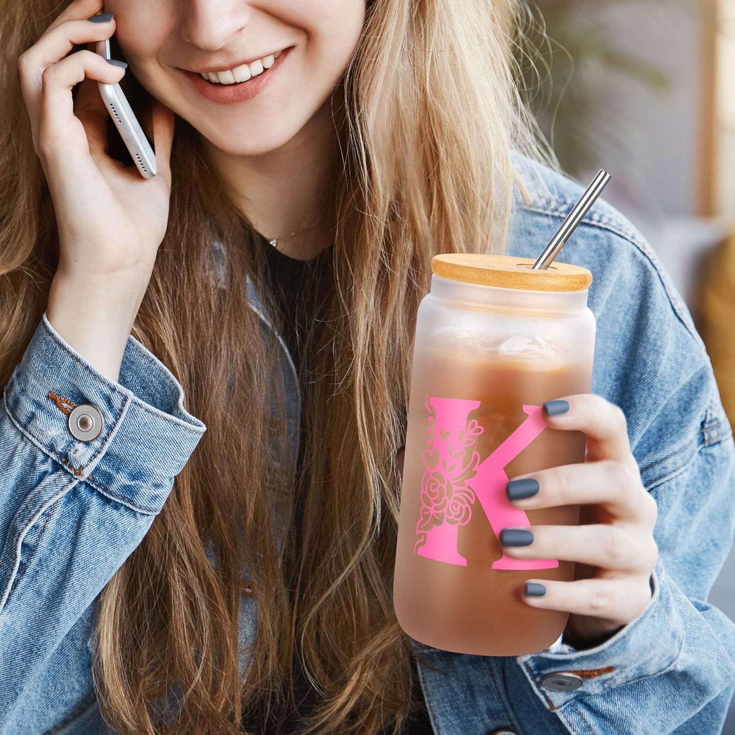 Teen Girl Gifts Trendy Stuff, Easter Christmas Valentine's Day Birthday Gifts for Teen Girls Pink Initial K - Image 3