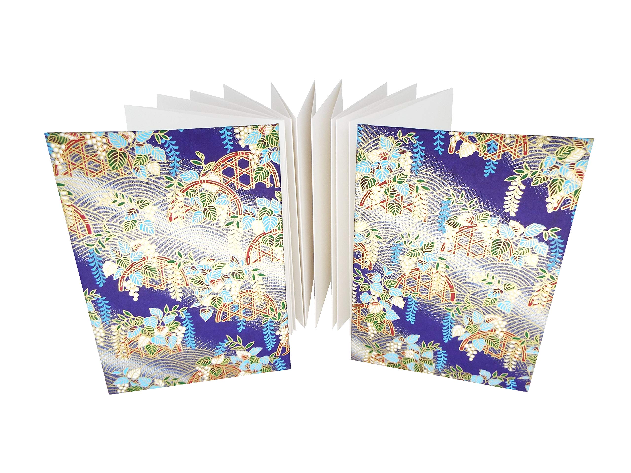 Amazon | 紙TO和 御朱印帳 花シリーズ 蛇腹式 (藤) (Lサイズ(大判