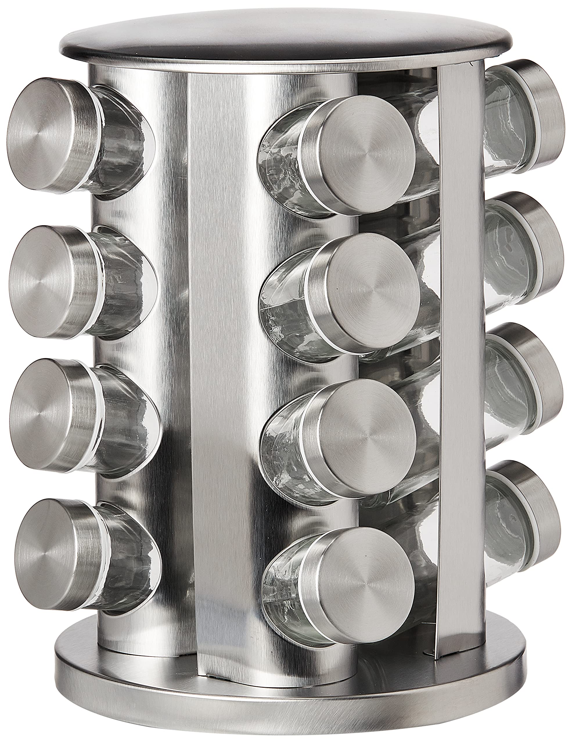 ECVVRevolving Spice Tower,Round Spice Rack