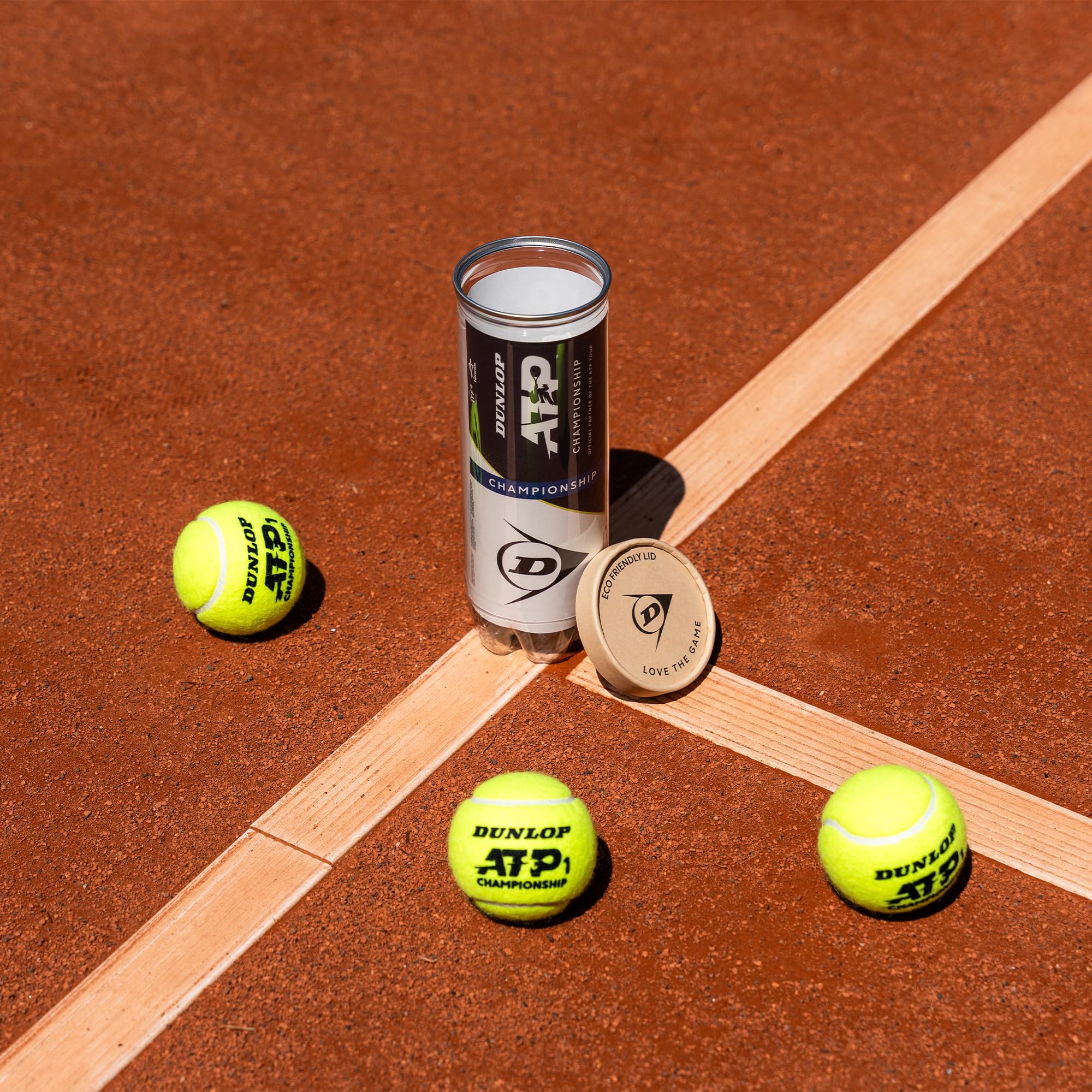 DUNLOP Balle de Tennis ATP Championship - pour Sable, Terrain Dur et Gazon