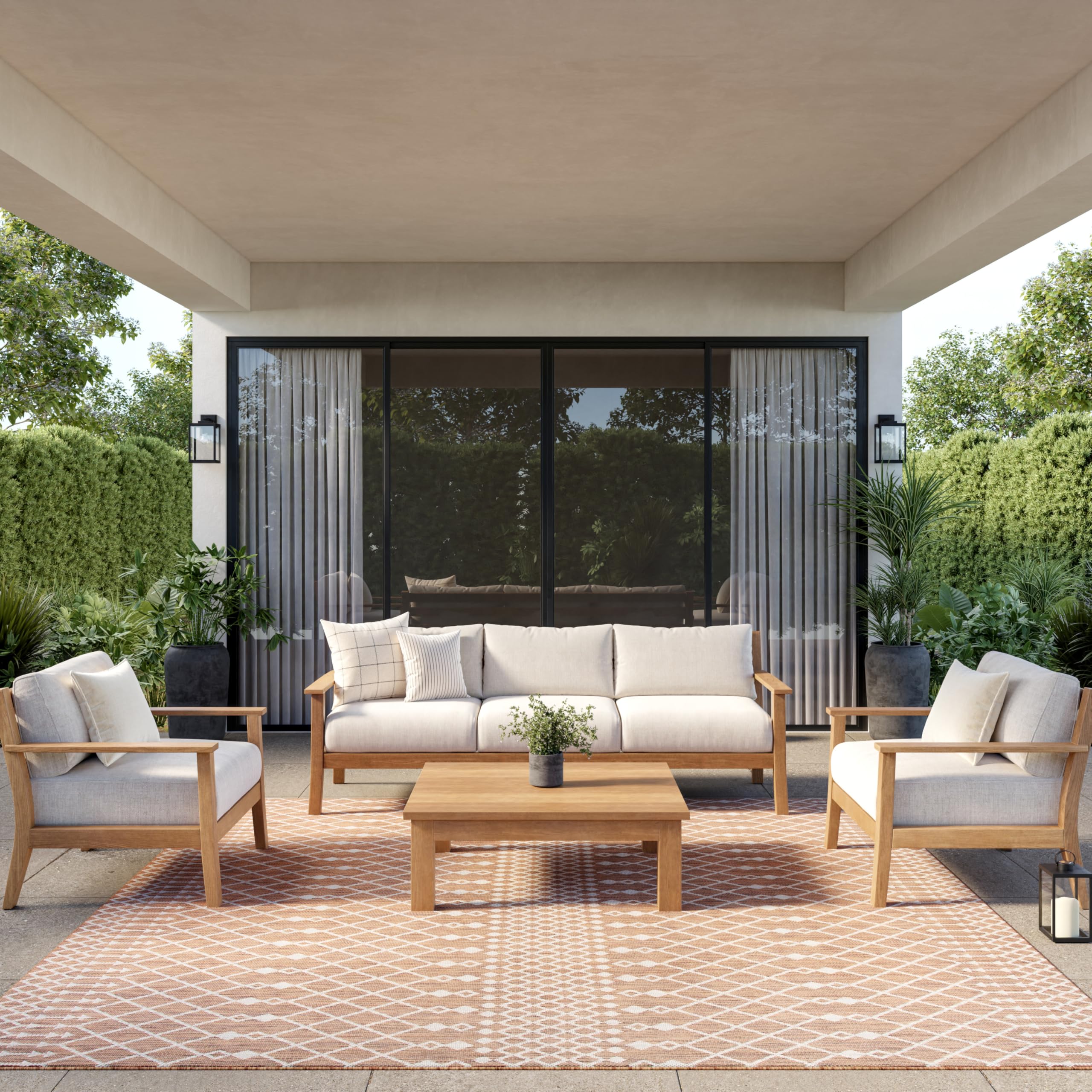 Nourison Home Positano Jute Square Area Rug