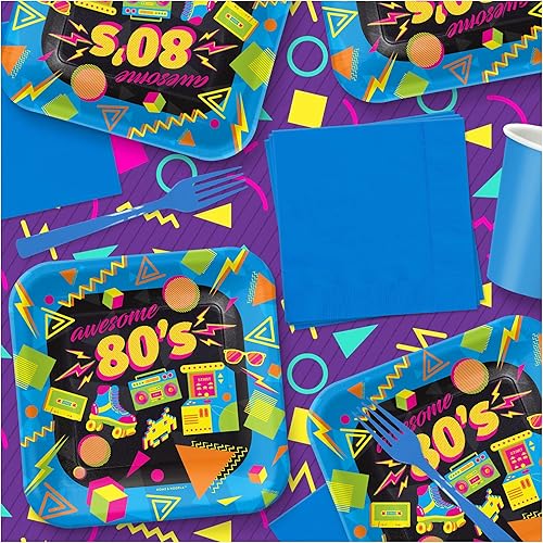 Miniatura 4 de HOME & HOOPLA Fox Party Supplies - Platos redondos de postre de papel Woodland Fox para 16 invitados