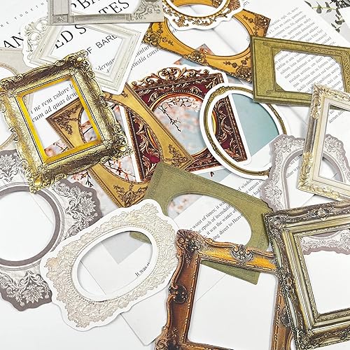 Miniatura 4 de 40 calcomanías de encaje para álbumes de recortes, calcomanías de papel decorativas para álbumes de recortes, paquete de suministros para collage de