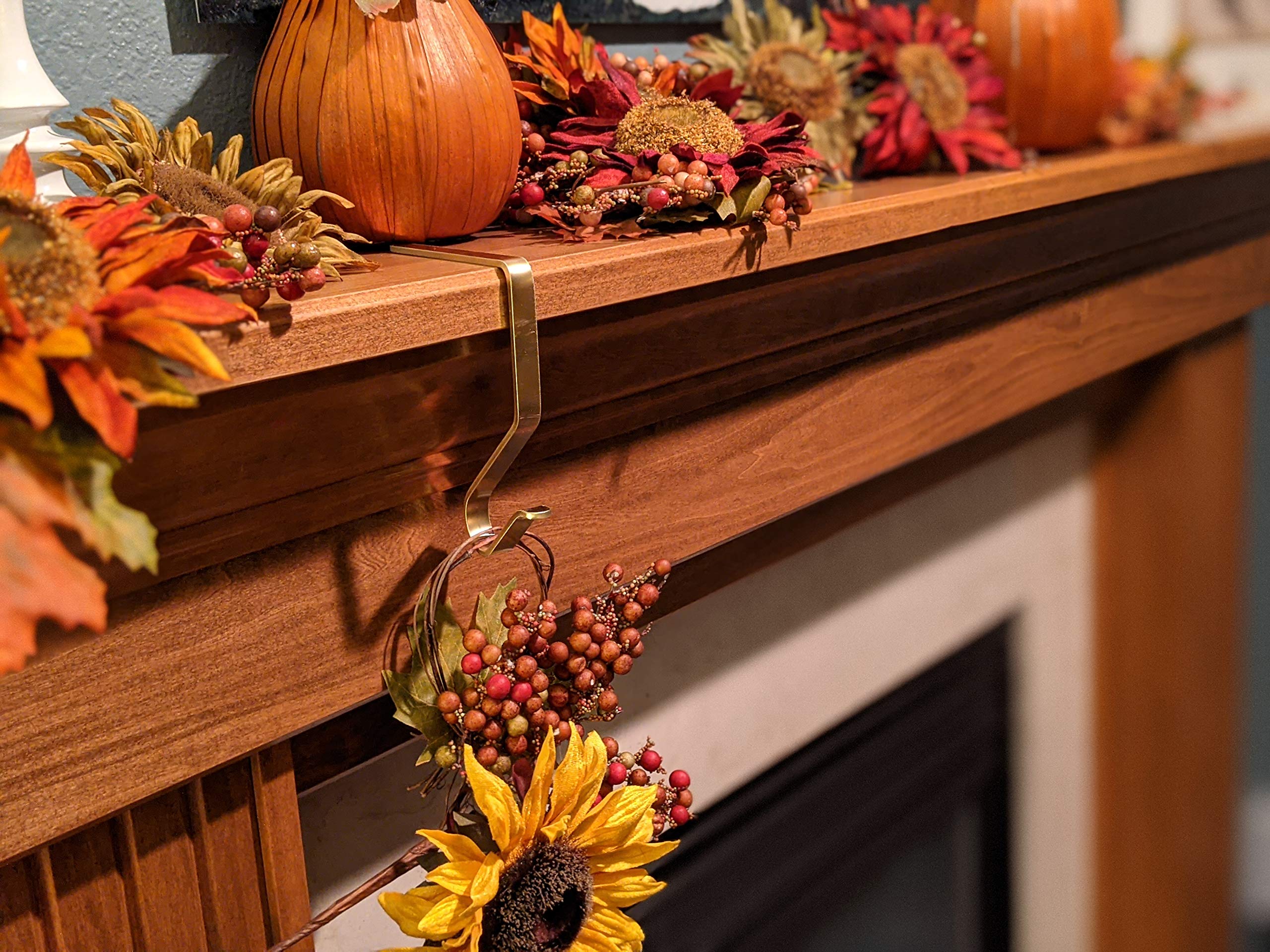 NIGHT-GRING Christmas Stocking Holder - Set Of 4 Stocking Hangers Snowman Santa Snowflakes