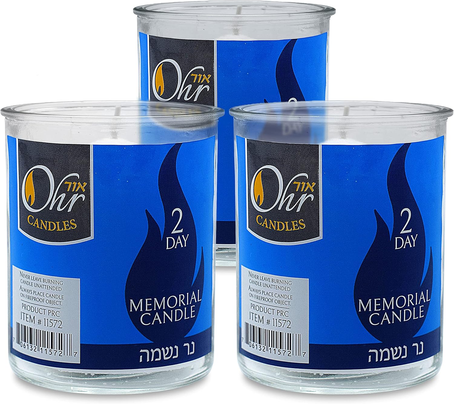 Ohr Candles Yahrzeit Memorial Candles 2 Day Yahrzeit