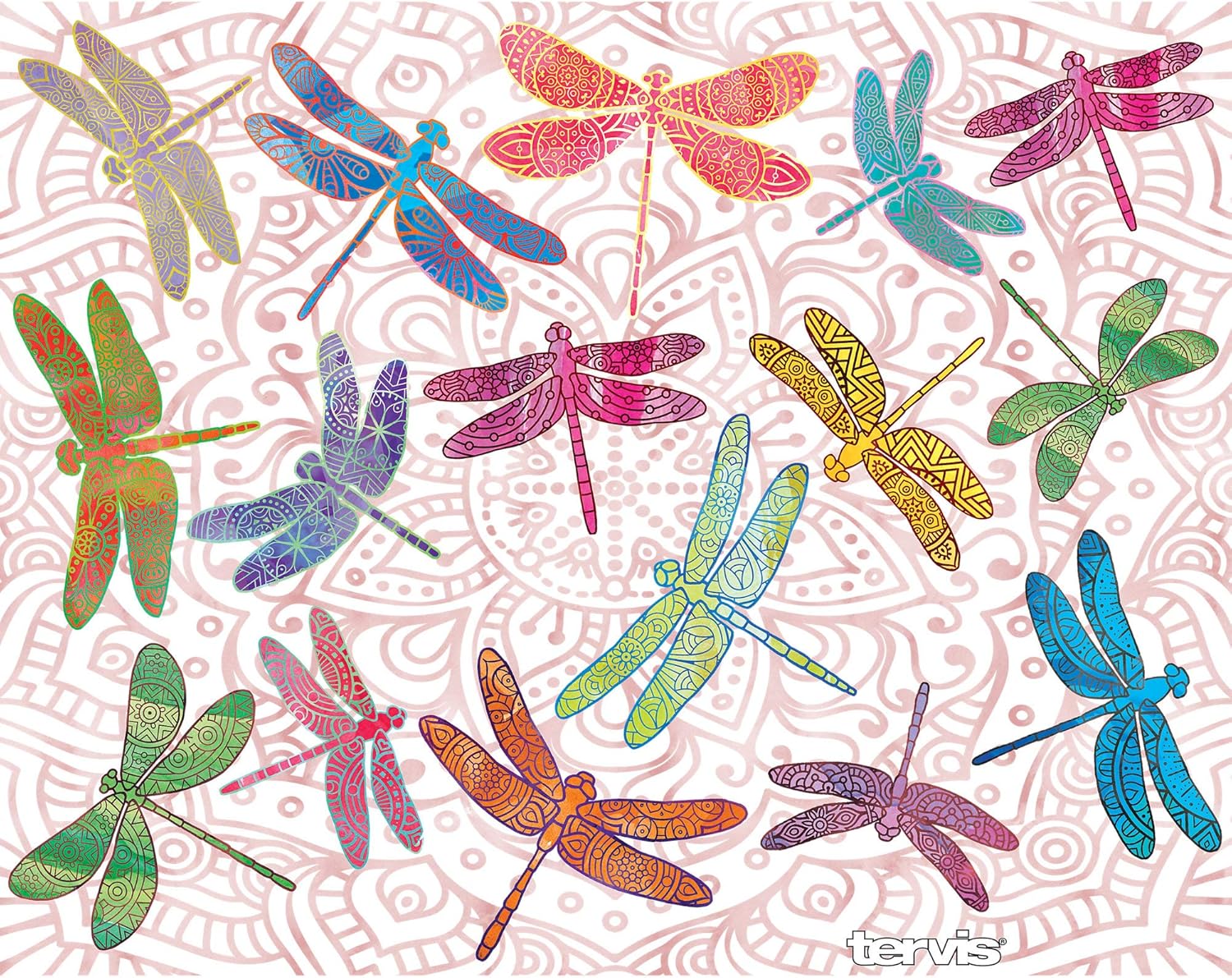 🔥 Flash Sale Tervis Dragonfly Mandala, 1 Count (Pack of 1), Silver