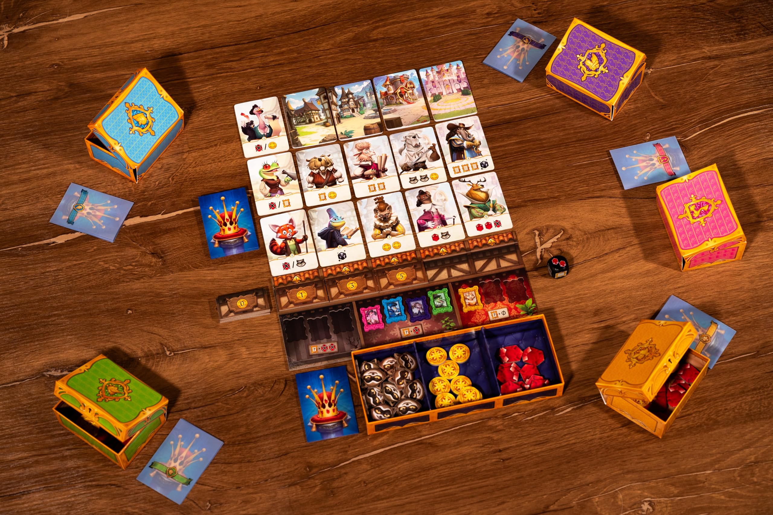 Repos Production, pour la Couronne, Jeu Familial, Jeu de société, 3 à 5 Joueurs, à partir de 8 Ans, 30 Minutes, Allemand