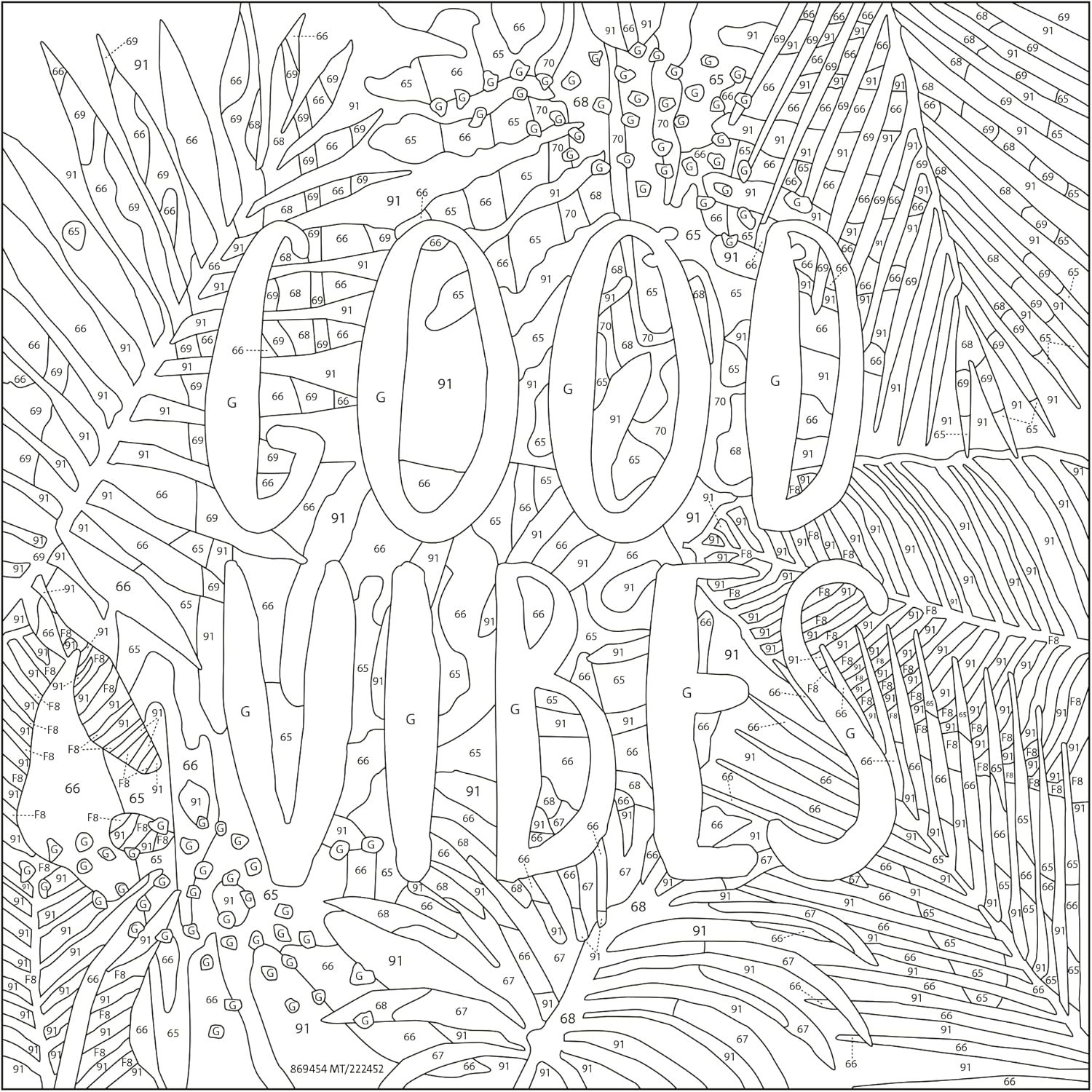 Ravensburger CreArt Good Vibes Paint by Numbers Kit for Adults - Painting Arts and Crafts for Ages 12 and Up : Tools & Home Improvement