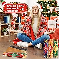 Vista 4 de Varillas de incienso navideño, 120 varillas de aromaterapia naturales de larga duración con soporte, 6 aromas navideños para decoraciones navideñas