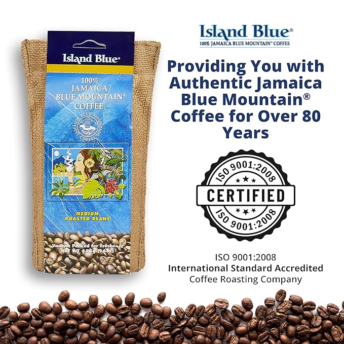 Café en Grano Jamaica Blue Mountain Island Blue 453g miniatura 2