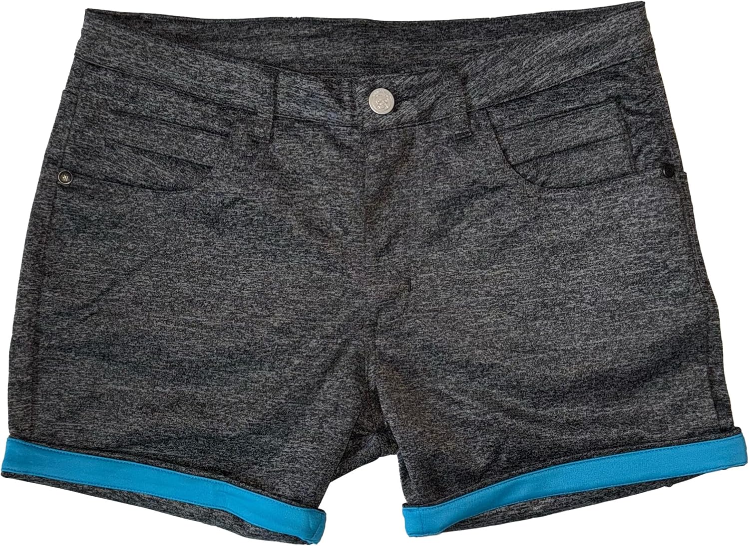 Mens Rave Shorts and Party Booty Shorts, 5-in Inseam with Hidden Pocket and Zipper Pockets for Phones