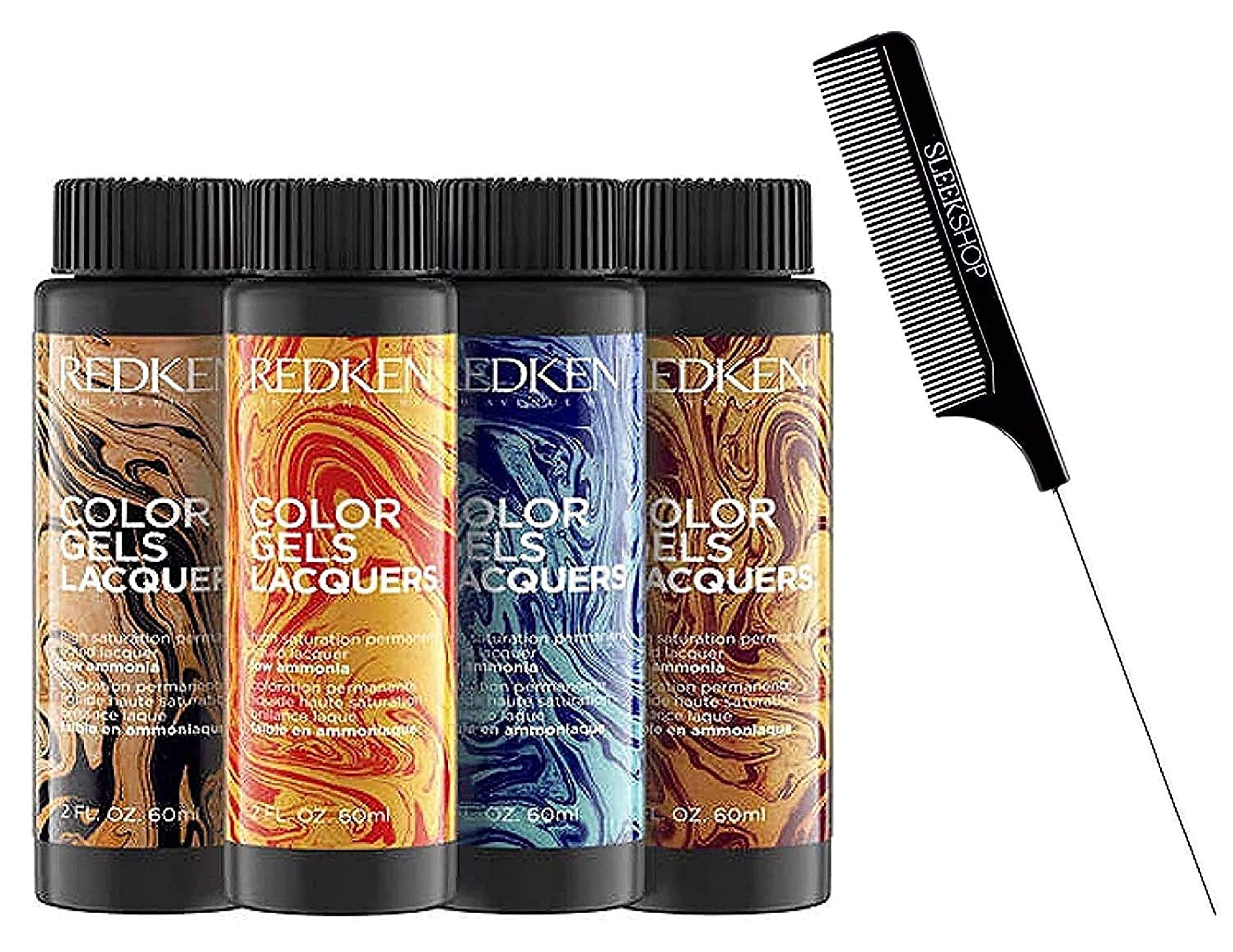 Buy rub RKD COLOR GELS LACQUERS Permanent Liquid Hair Color (w/Sleek