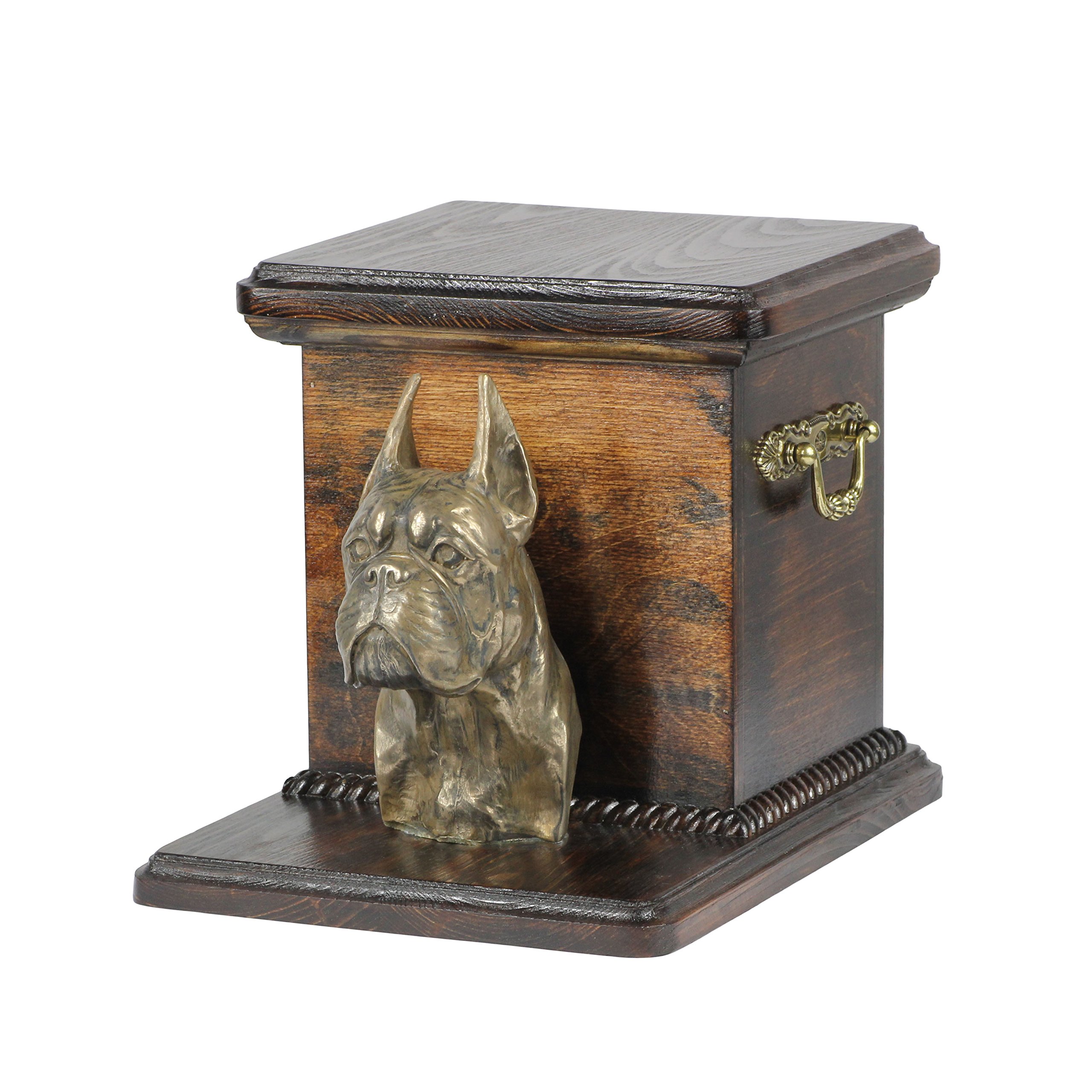 Urne chien Boxer Art-Dog pour conserver les cendres en sécurité chez soi