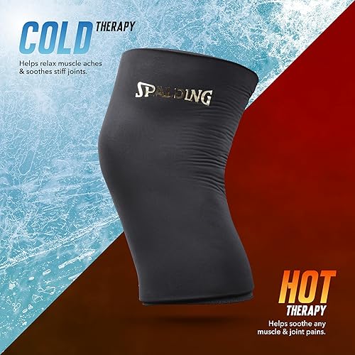 Miniatura 4 de Spalding - Manga de gel para rodillas y muslos, terapia de fríocalor, envoltura de compresión reutilizable para lesiones deportivas y recuperación