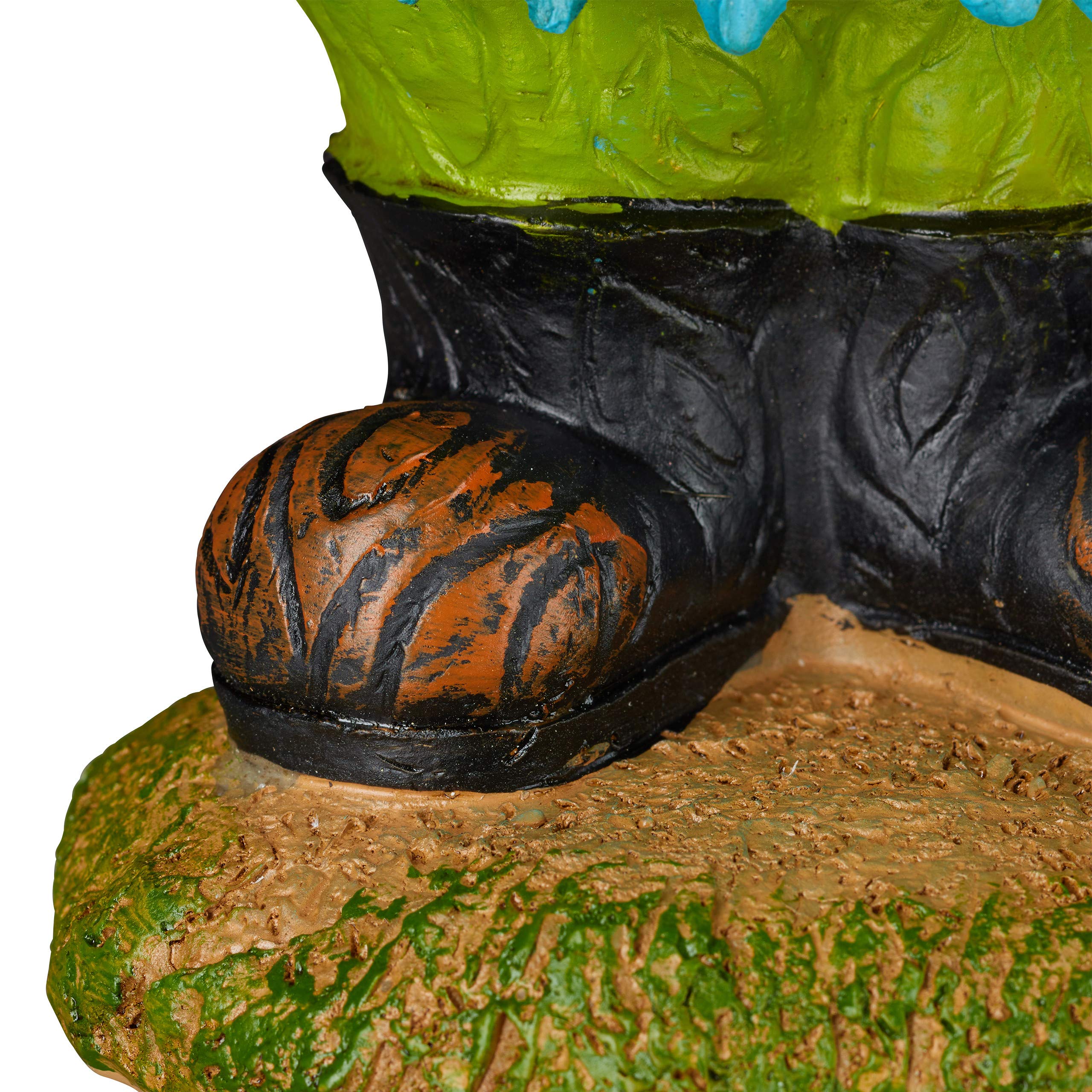 Relaxdays Gnomo de jardín «Welcome», Impermeable, Figura Decorativa, Diseño clásico, Multi-Color