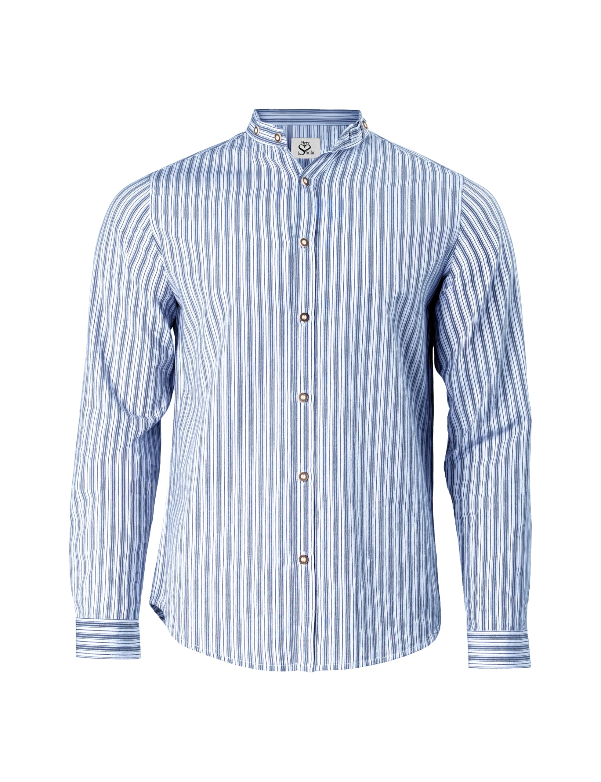 HerzSticht Herren Trachtenhemd 100% Baumwolle (Modell: Geigelstein)