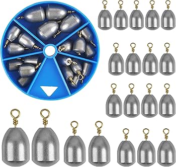 Amazon | 釣りシンカー 鉄製品 水滴型釣り重り ワームシンカー ド 簡単