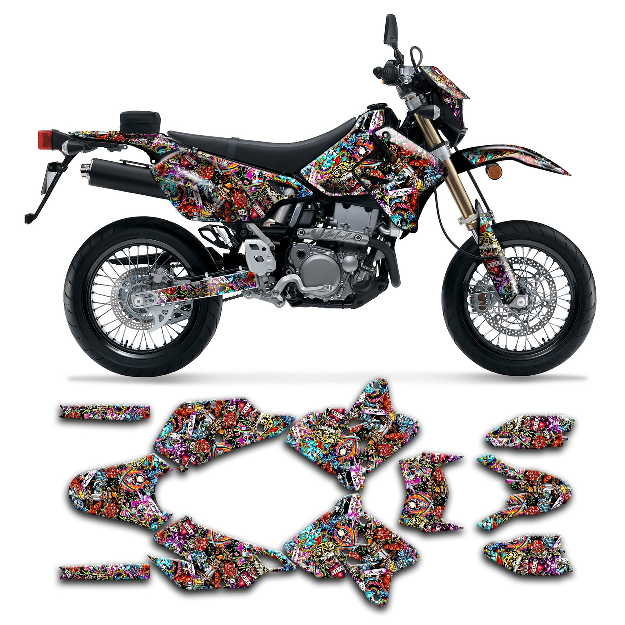 2000- 送料無料 DRZ400 KLX400 デカール グラフィック キット2