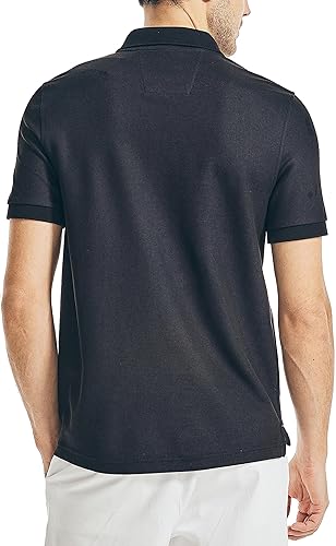Miniatura 2 de Nautica playera polo clásica de mangas cortas, color sólido, para hombre