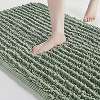 Vista 71 de FLOLEOPA Alfombras de baño de microfibra suave y esponjosa, tapetes de baño absorbentes, antideslizantes, lavables a máquina y de secado rápido