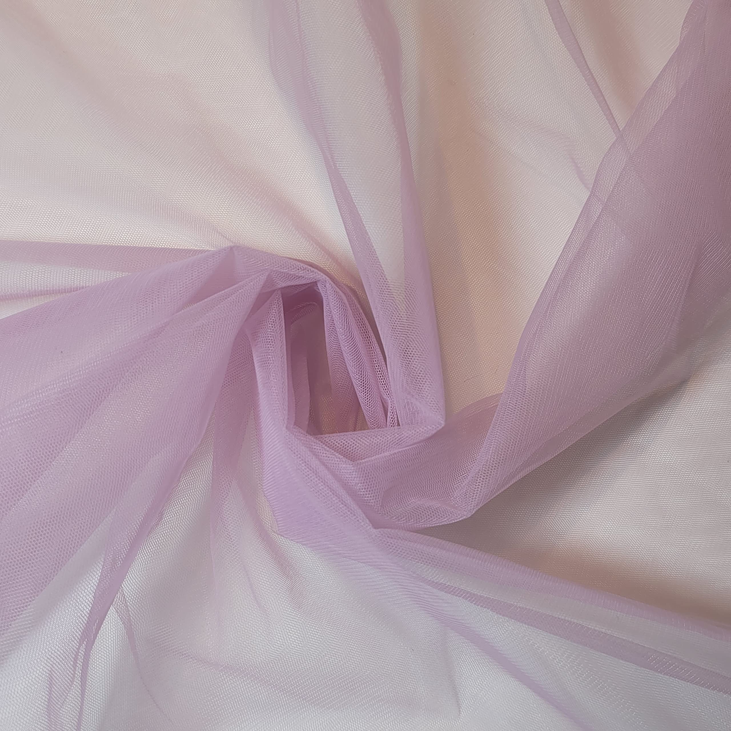 *Clearence*Wedding Arch MESH NET Fabric Sash Bows Wedding Table Runner (150cm wide) by The meter (Lilac Lavender, 5 Meter) — image 1