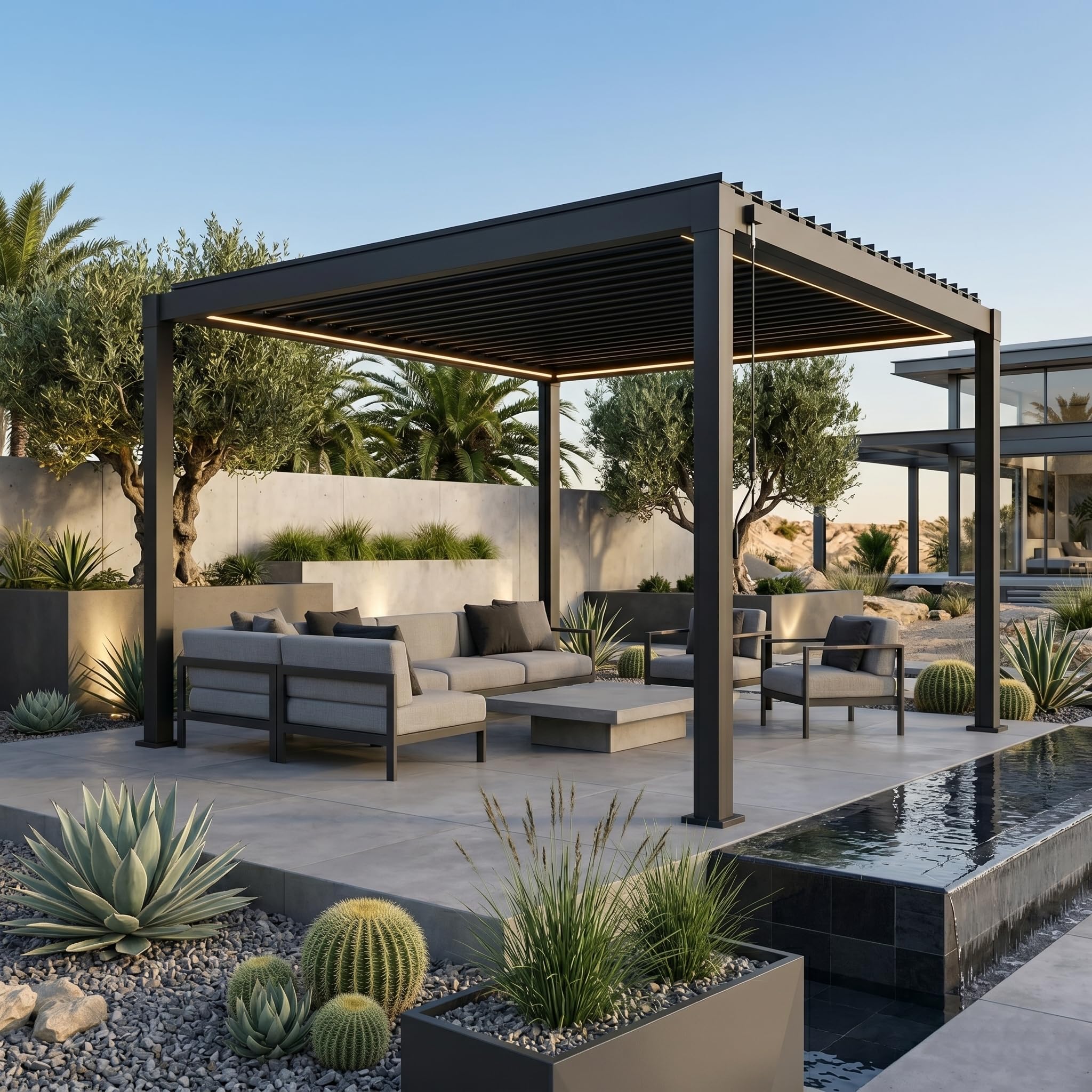 Pergola Garda Bizzotto Antracite (3 x 3 m)