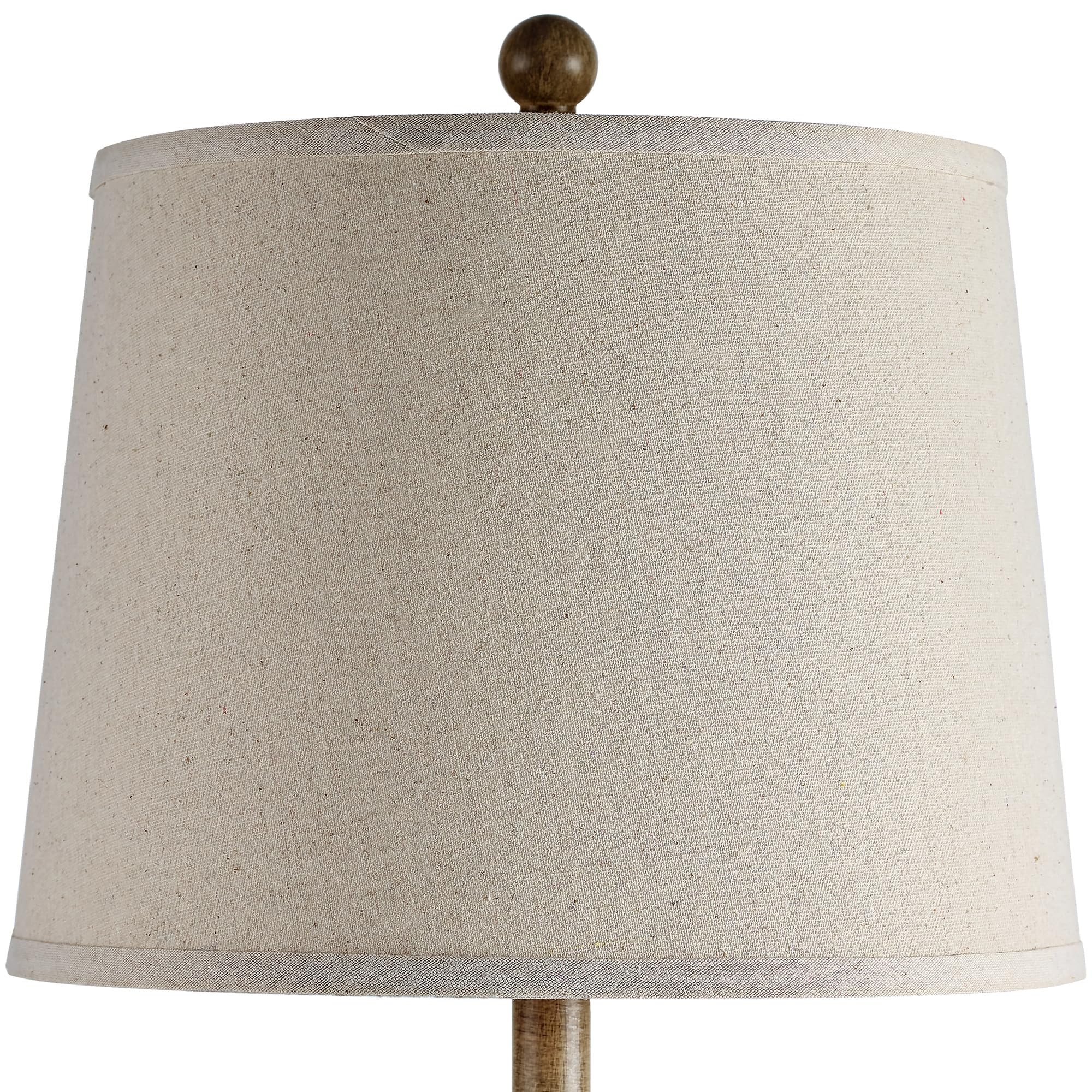 BZZMMB 29.7" Tall Table Lamp Set of 2 with Touch Control, Farmhouse Table Lamp with 2 USB Ports, Table Lamps for Living Room and Bedroom, 2 LED Bulbs Included