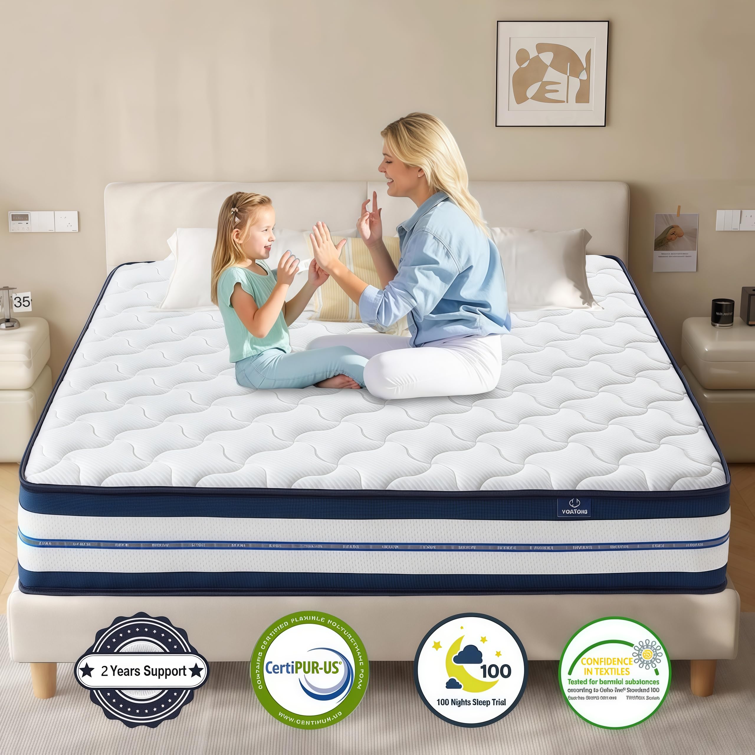 Matelas 140 X 200 Cm Actimemo Zen - Memoire De Forme - Ep. 26 Cm - Equilibre - 7 Zones De Confort 87214035