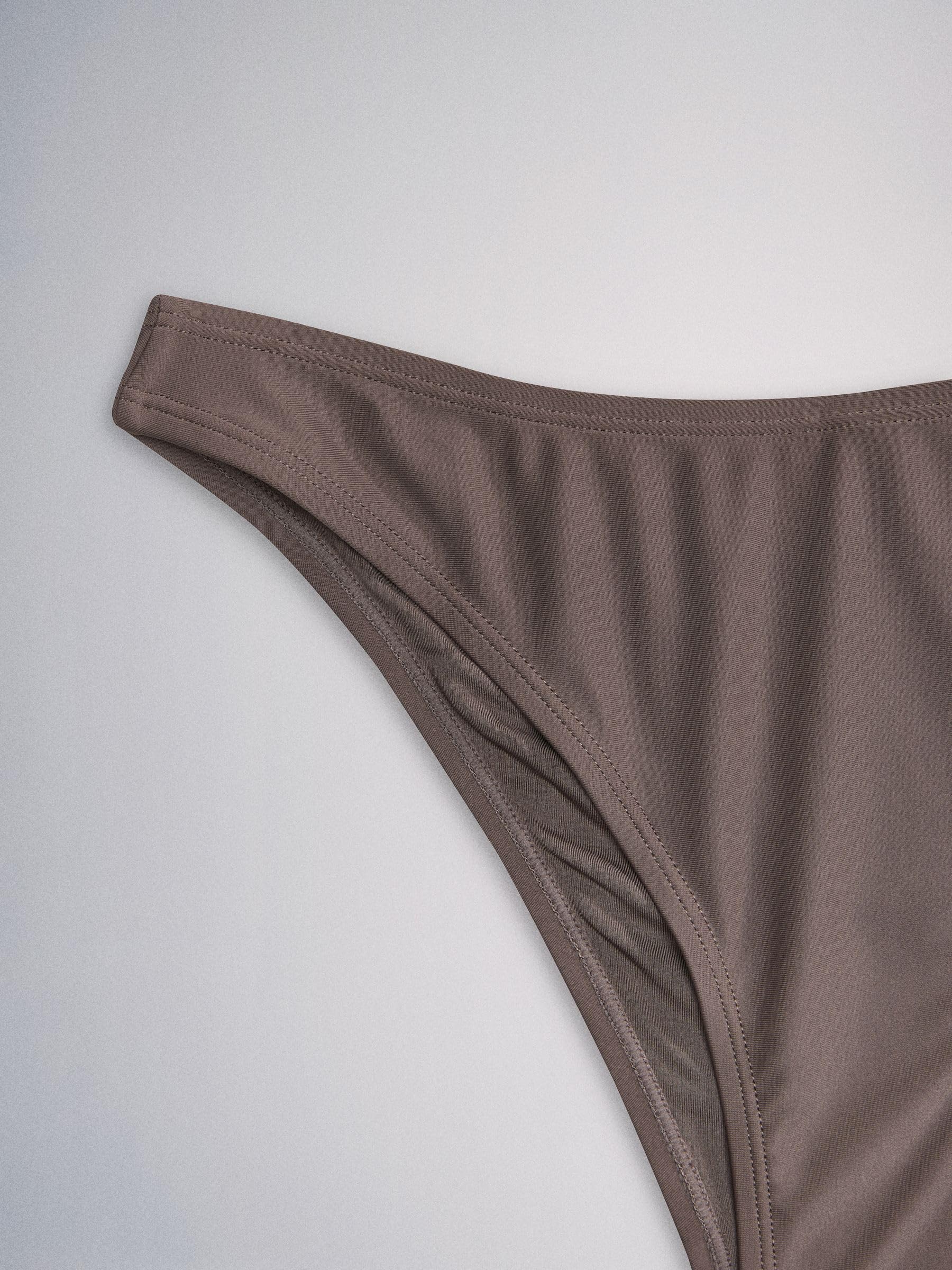 THE SET Donne Confezione da 3 di Slip Bikini a Gamba Alta | Adulto, High Leg, Mid Rise, Pull On, Lavabile in lavatrice