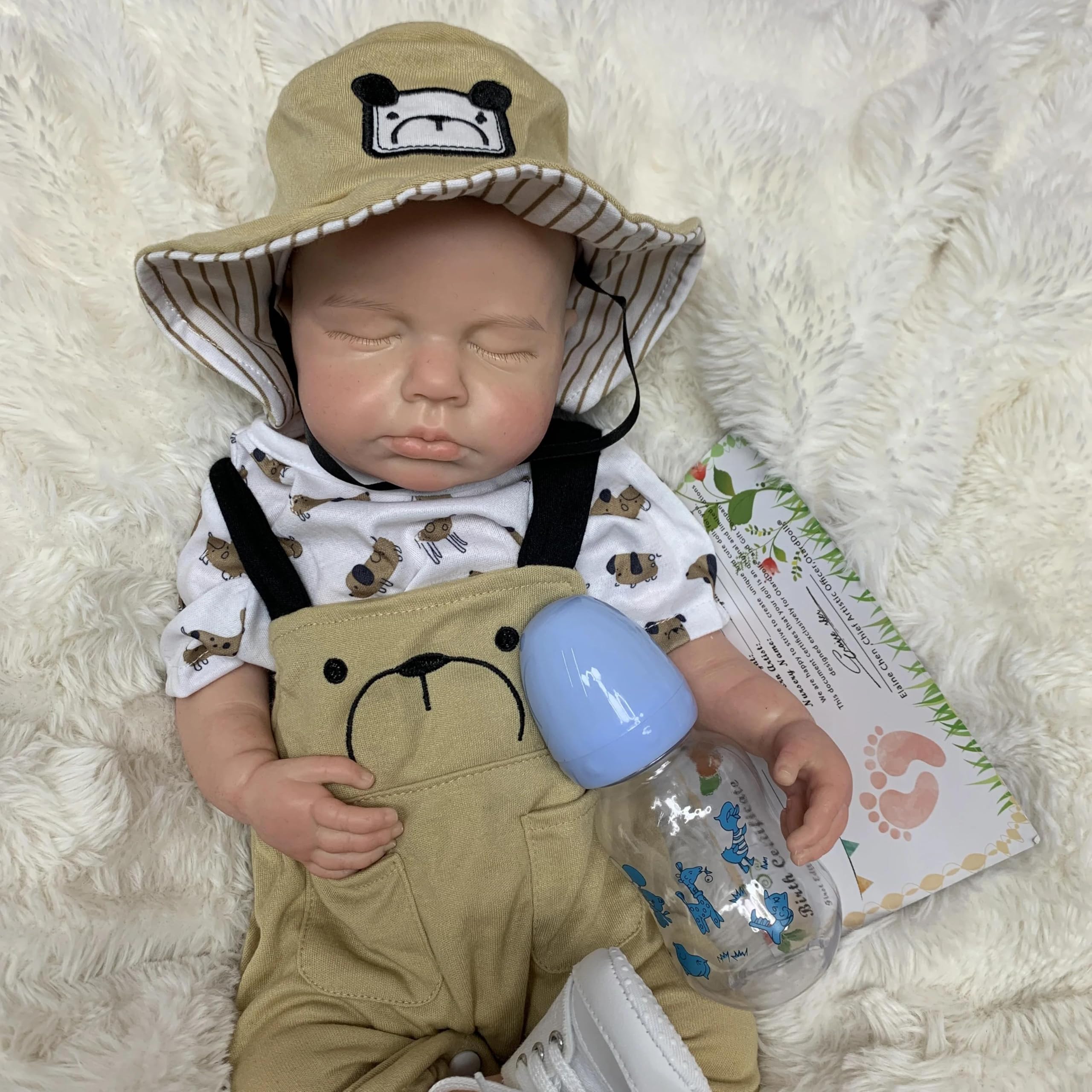 RXDOLL Realistyczne lalki Reborn Baby Dolls Boy silikonowe na całe ciało, winylowe, prawdziwe życie, noworodek, lalka, wygląda prawdziwie, anatomicznie poprawnie, lalki dla dzieci od 3+