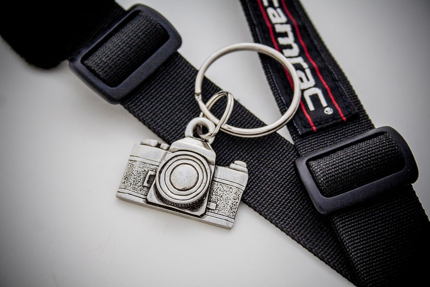 DANFORTH Camera Keyring, Keychain Pewter | Key Fob | Handcrafted | Made in USA